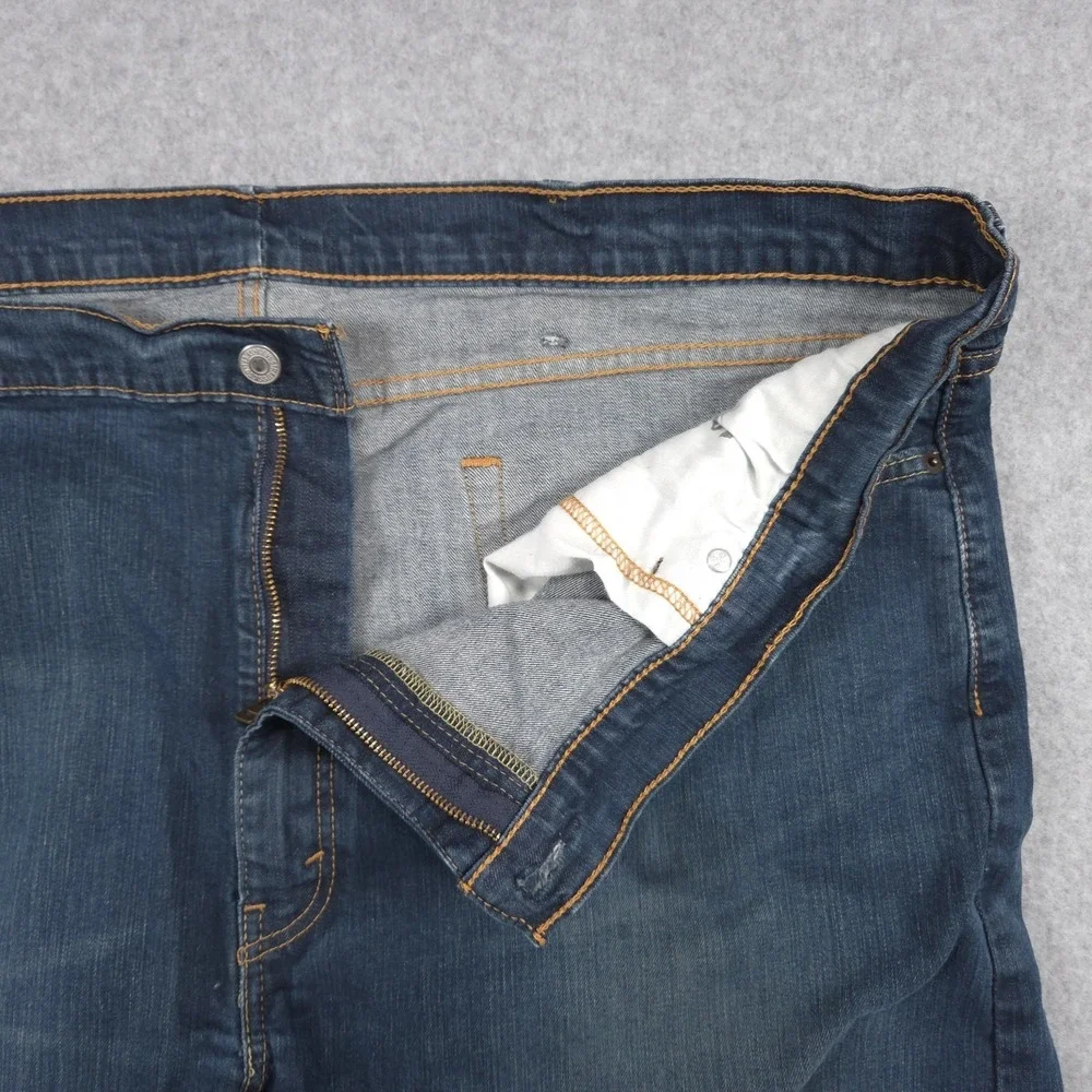 Levis 502 Mens Size 50x29 Blue Taper Fit Stretch Denim Jeans